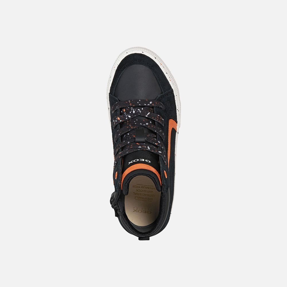 Geox Sneakers Black/Orange Alonisso - Geox Boys Shoes - HGUMZQ684